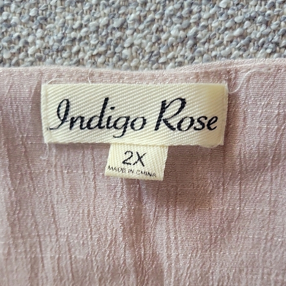 Indigo Rose Boho Crochet Tunic  Dress Size 2X - Picture 6 of 11